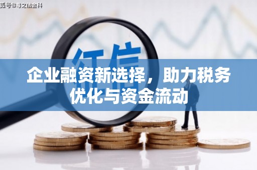 涉县企业融资新选择，助力税务优化与资金流动