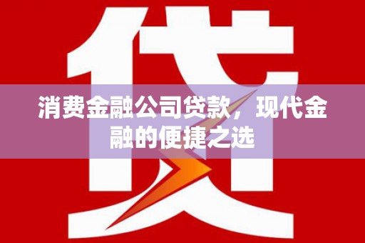 涉县消费金融公司贷款，现代金融的便捷之选