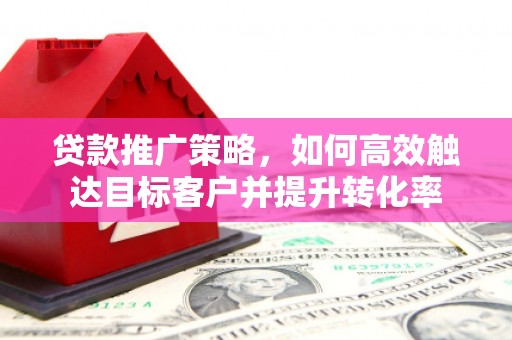 涉县贷款推广策略，如何高效触达目标客户并提升转化率