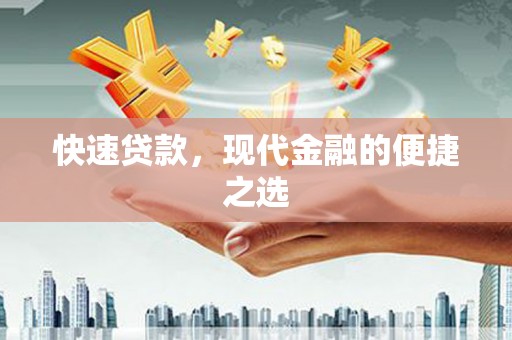 涉县快速贷款，现代金融的便捷之选