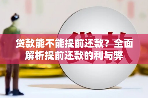 涉县贷款能不能提前还款？全面解析提前还款的利与弊