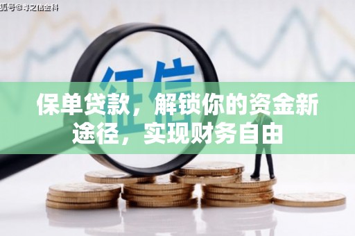 涉县保单贷款，解锁你的资金新途径，实现财务自由