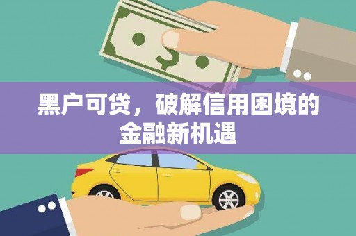涉县黑户可贷，破解信用困境的金融新机遇