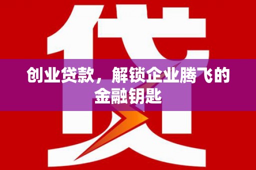 涉县创业贷款，解锁企业腾飞的金融钥匙